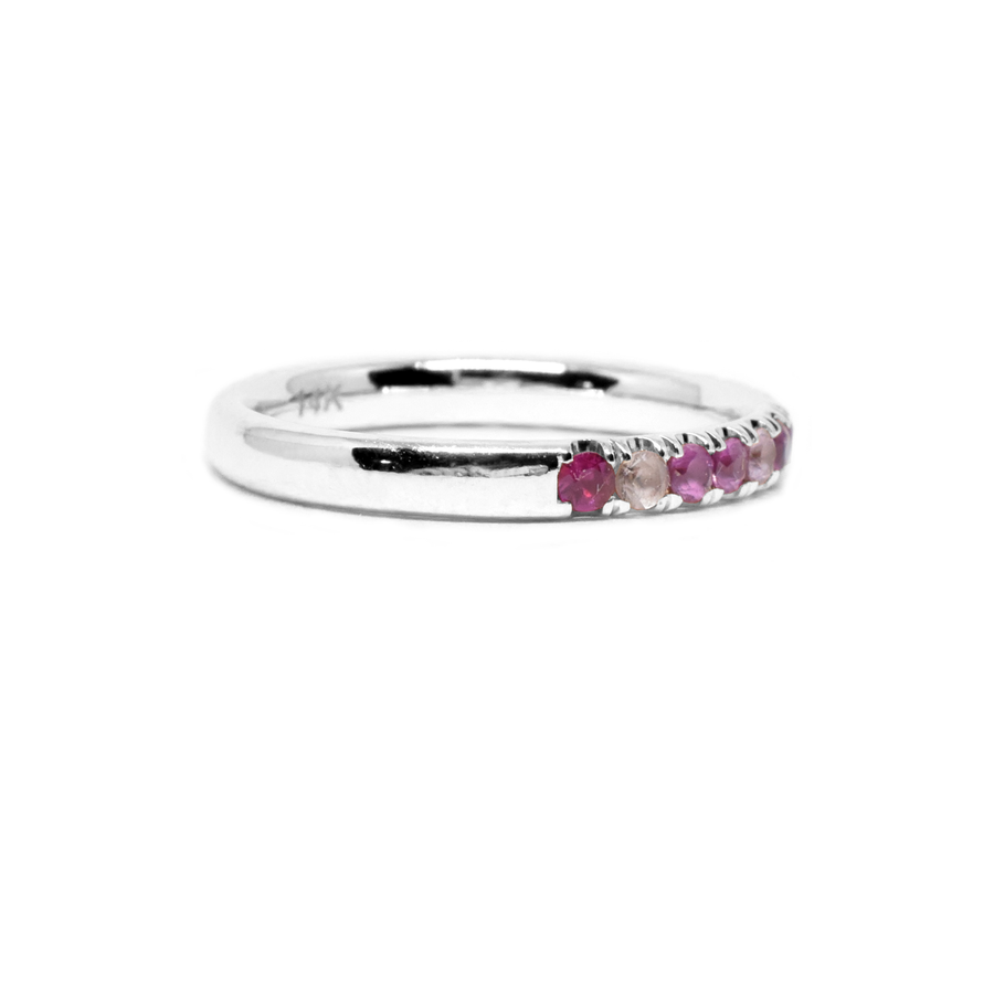 Sapphire & Ruby 1/2 Eternity Ring